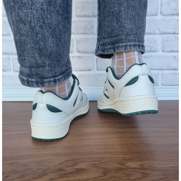 ⭐Converse Weapon OX Low Sz 7 Women's Shoes Leather Sneaker Beige Green A11212C⭐ - Picture 6 of 13